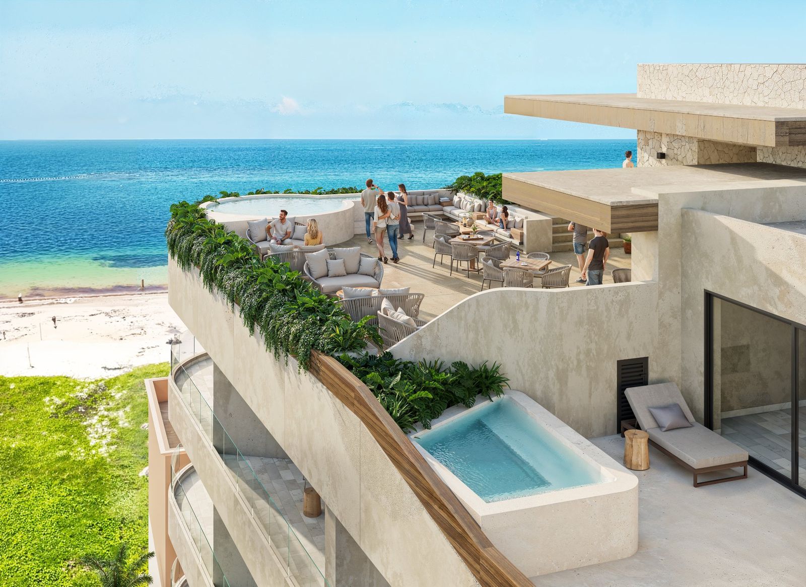 Amenidades de Sole Blu Ocean Living, Puerto Morelos