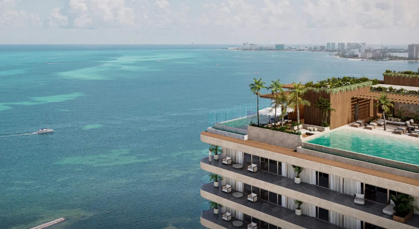 Interior de Thompson Residences, Puerto Cancún, Cancún